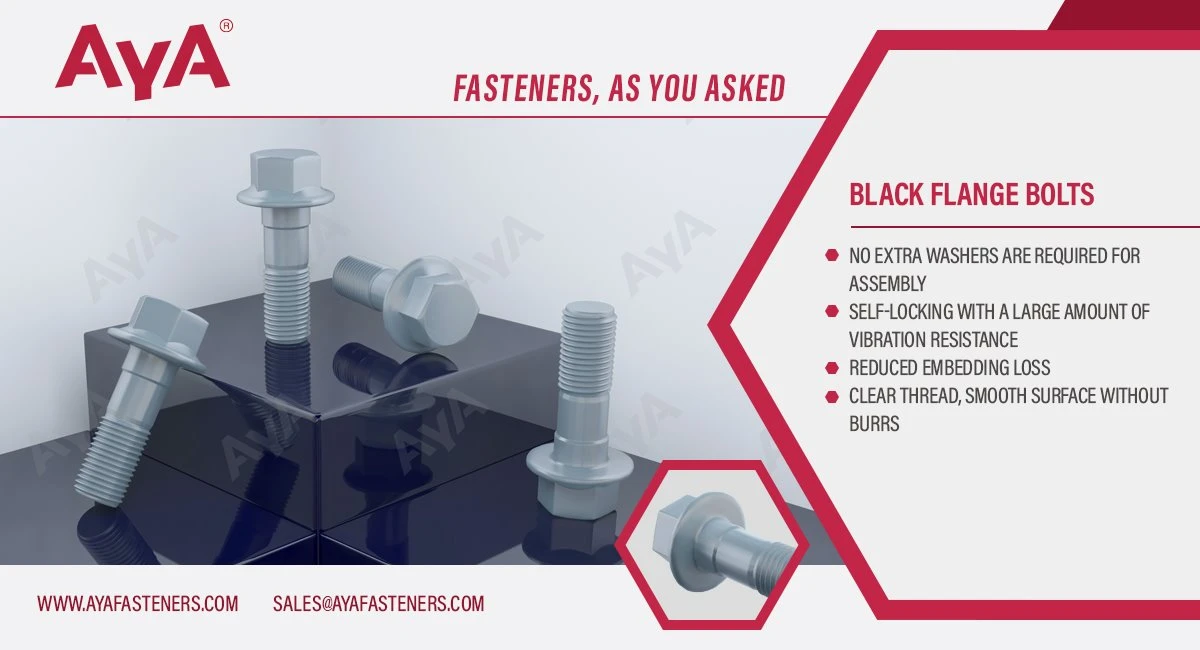 Black Flange Bolts AYA